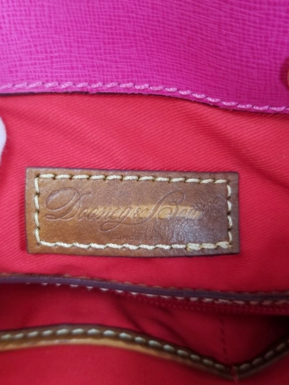 Dooney & Bourke Claremont Leather Drawstring Bag EUC - Picture 10 of 15